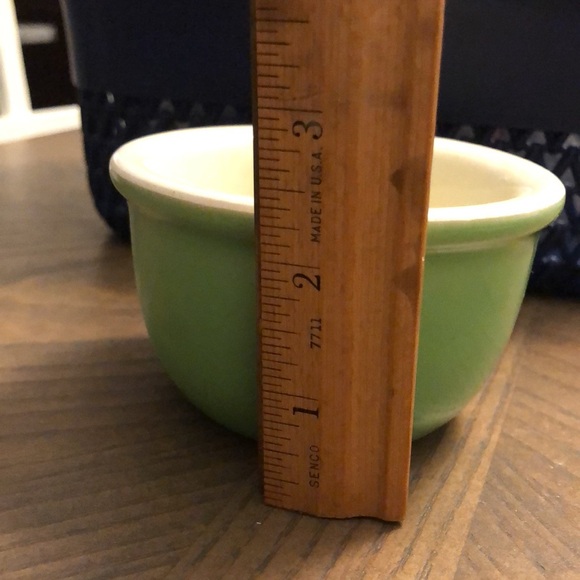 Vintage Hall pottery dish green made in USA - Picture 4 of 5